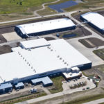 arial view of large building in calgary