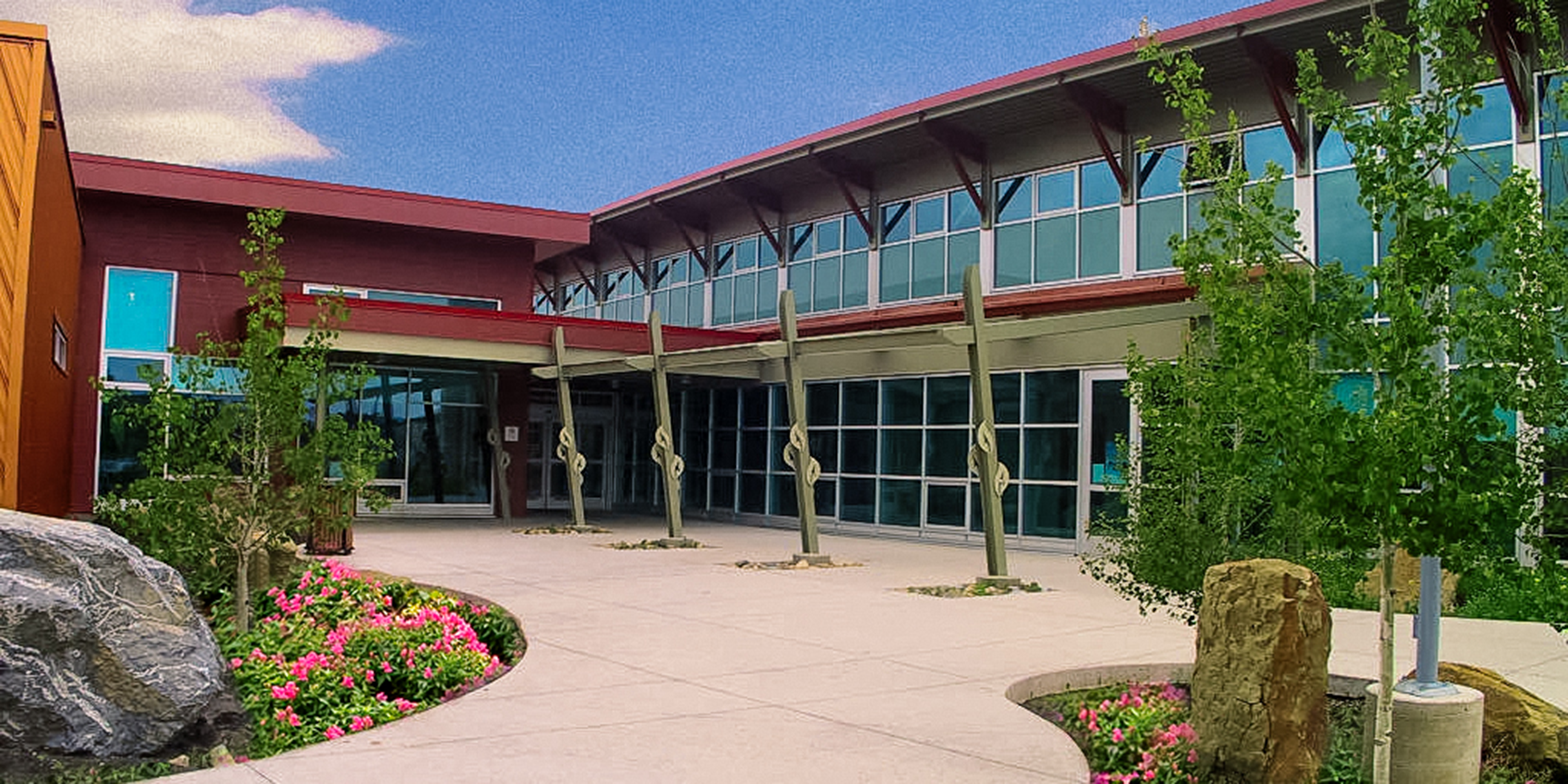 Exterior view of the Okotoks Community Health Centre building.
